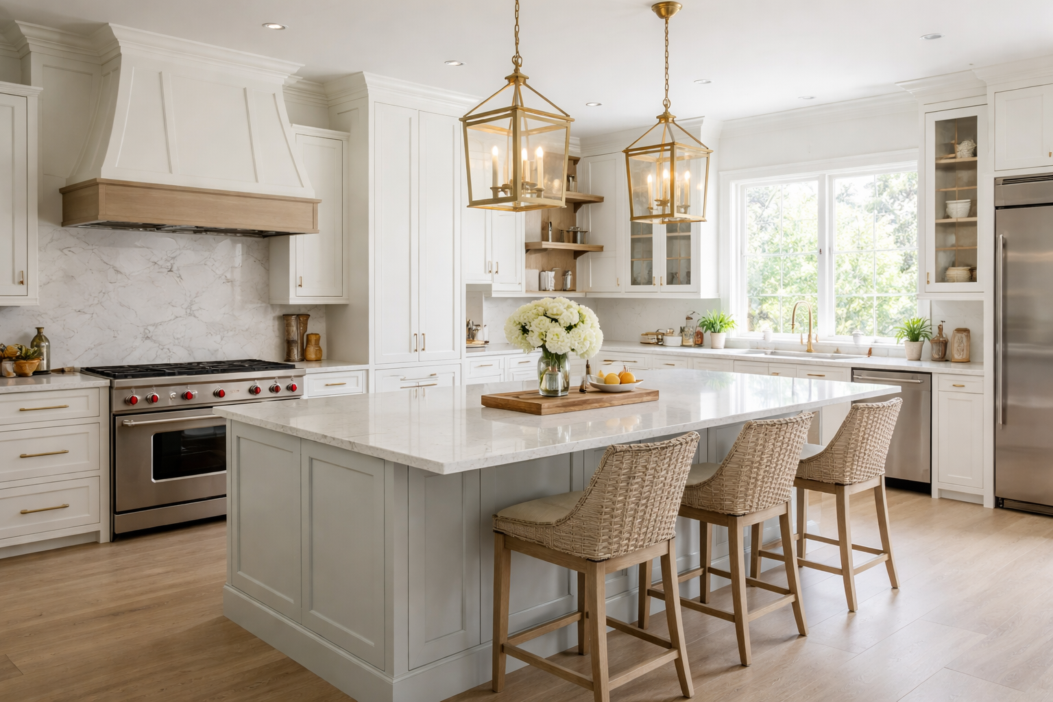 Quartz countertops for the new year installed in a modern Florida kitchen by Jackson Stoneworks